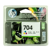 HP INKJET CARTRIDGE 704 TRICOLOUR INK